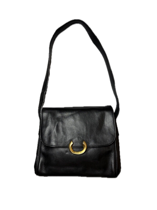 Lancel Depuis Logo Leather Crossbody Shoulder Bag Vintage Archive Messenger Rare