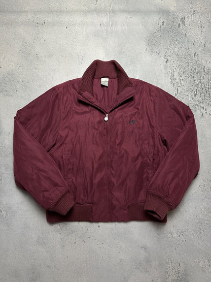 Nike Vintage Bomber Track Jacket Swoosh Zip-Up y2k 90s USA