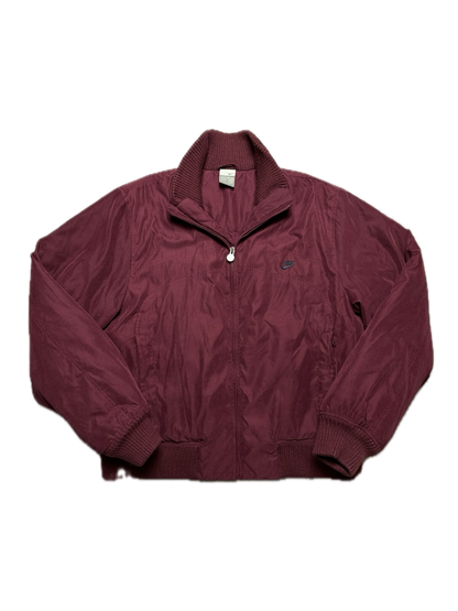 Nike Vintage Bomber Track Jacket Swoosh Zip-Up y2k 90s USA