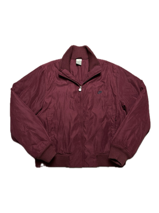 Nike Vintage Bomber Track Jacket Swoosh Zip-Up y2k 90s USA