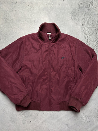Nike Vintage Bomber Track Jacket Swoosh Zip-Up y2k 90s USA