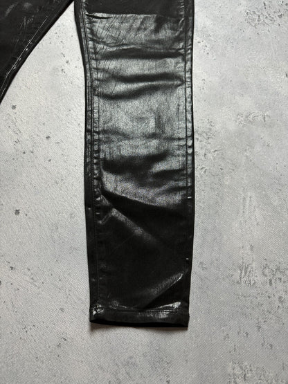 Allsaints Women’s Alex Coated Jeans Luxury High Rise Skinny