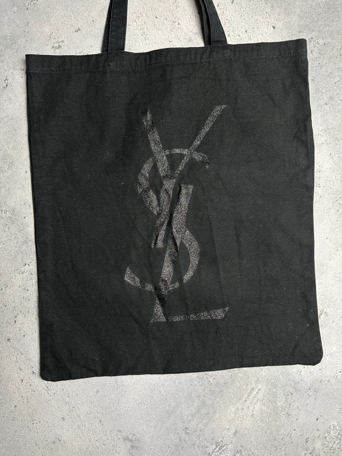 Yves Saint Laurent Beauty Shopper Bag Black y2k Italy YSL