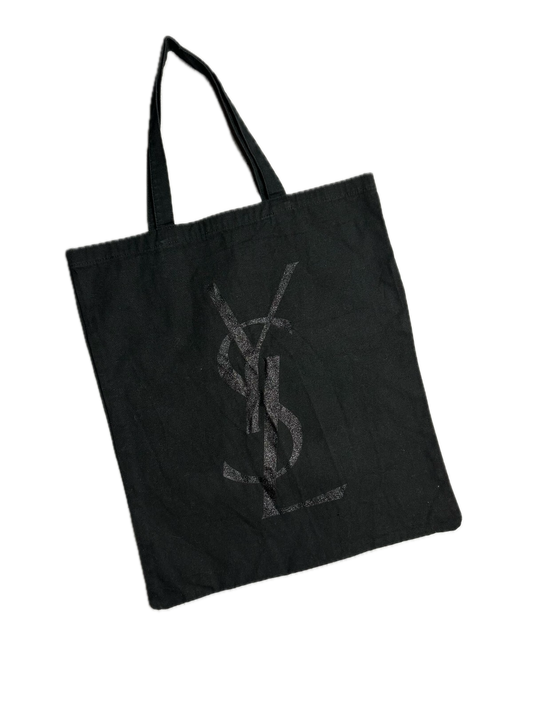 Yves Saint Laurent Beauty Shopper Bag Black y2k Italy YSL