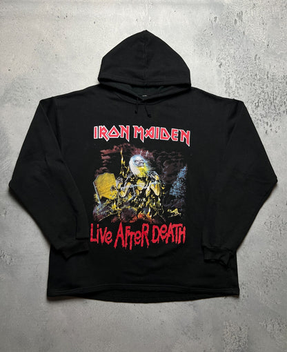 1990s Iron Maiden Hoodie « Live After Death » Rock 90s 80s