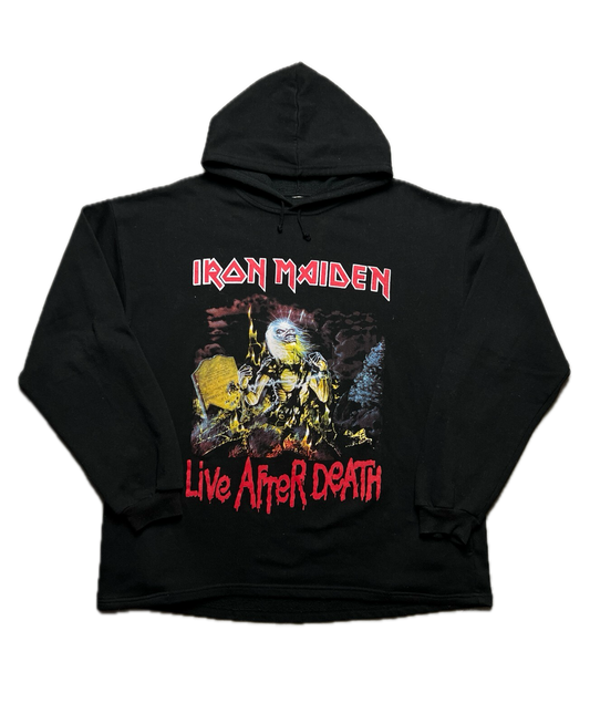 1990s Iron Maiden Hoodie « Live After Death » Rock 90s 80s