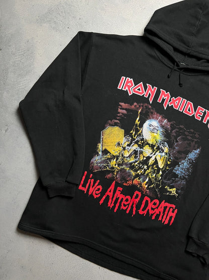 1990s Iron Maiden Hoodie « Live After Death » Rock 90s 80s