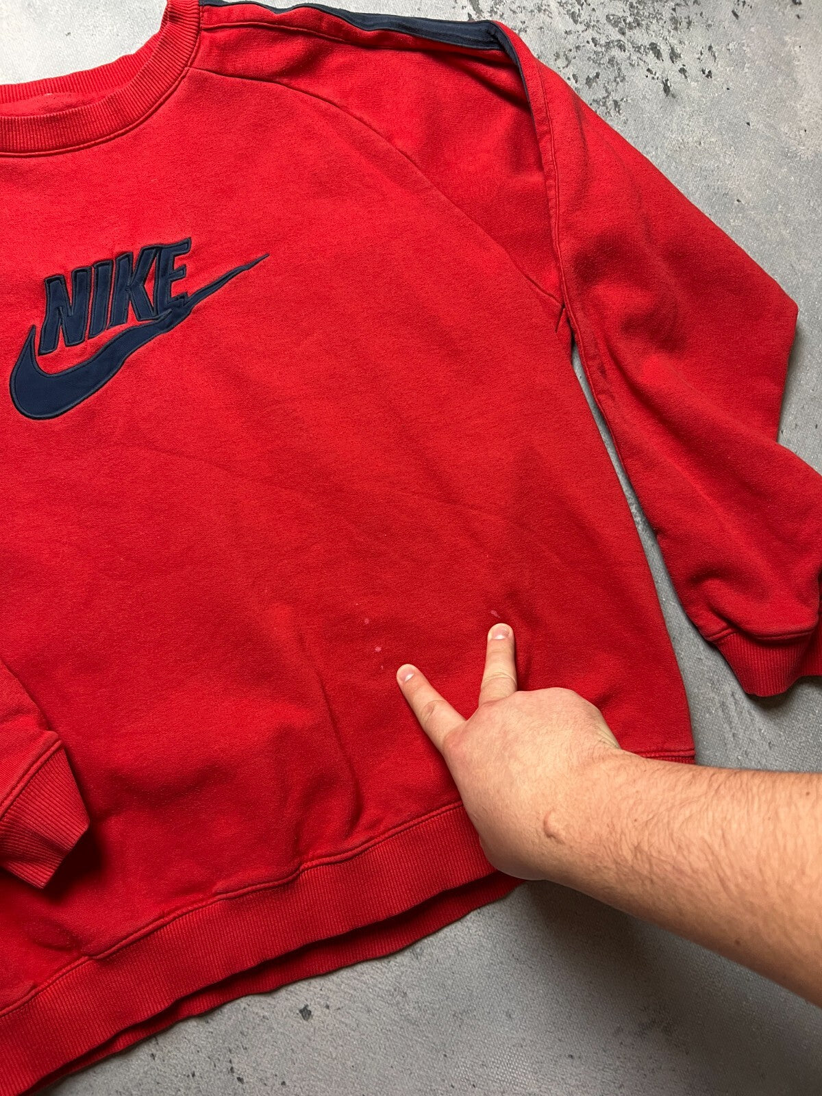 Nike Vintage Crewneck Center Logo Swoosh Hype Sweatshirt 90s