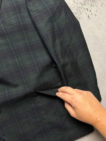 Vintage Yves Saint Laurent Blazer Jacket Plaid 80s Lux Item
