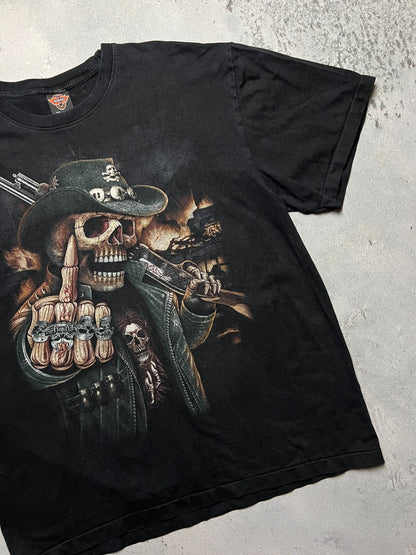 Vintage USA 90s Rock Eagle Biker Skeleton F*ck You Finger