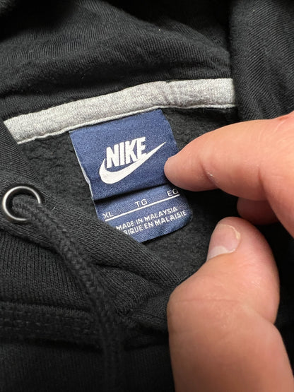 Nike vintage hoodie center swoosh logo spellout y2k crew