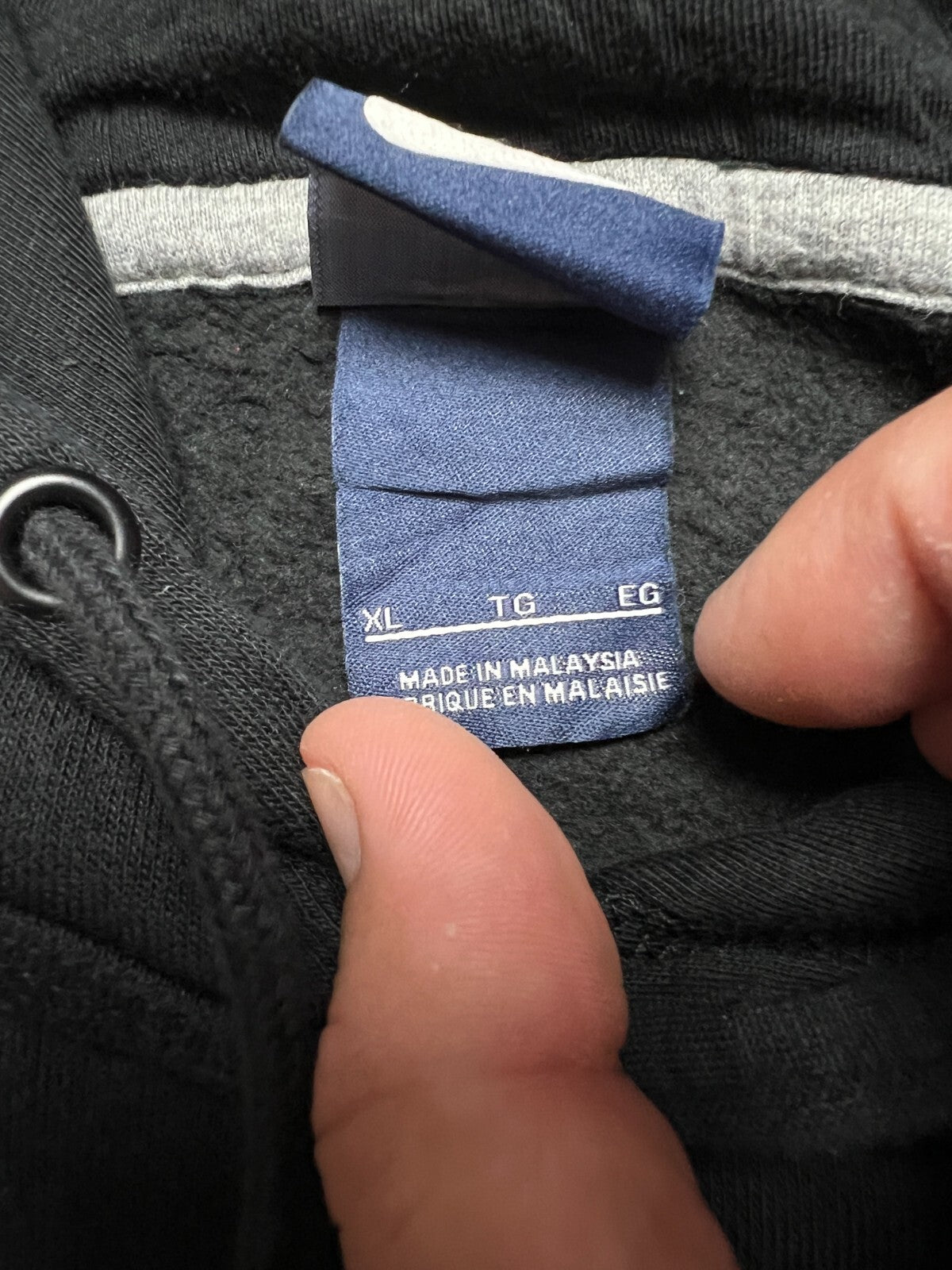 Nike vintage hoodie center swoosh logo spellout y2k crew