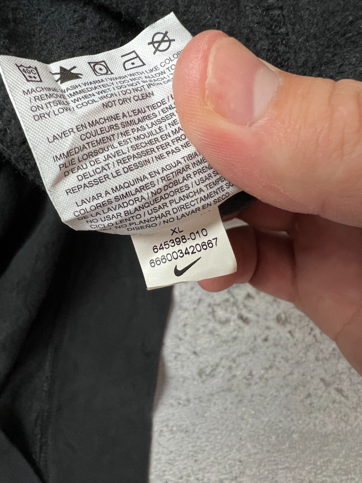 Nike vintage hoodie center swoosh logo spellout y2k crew
