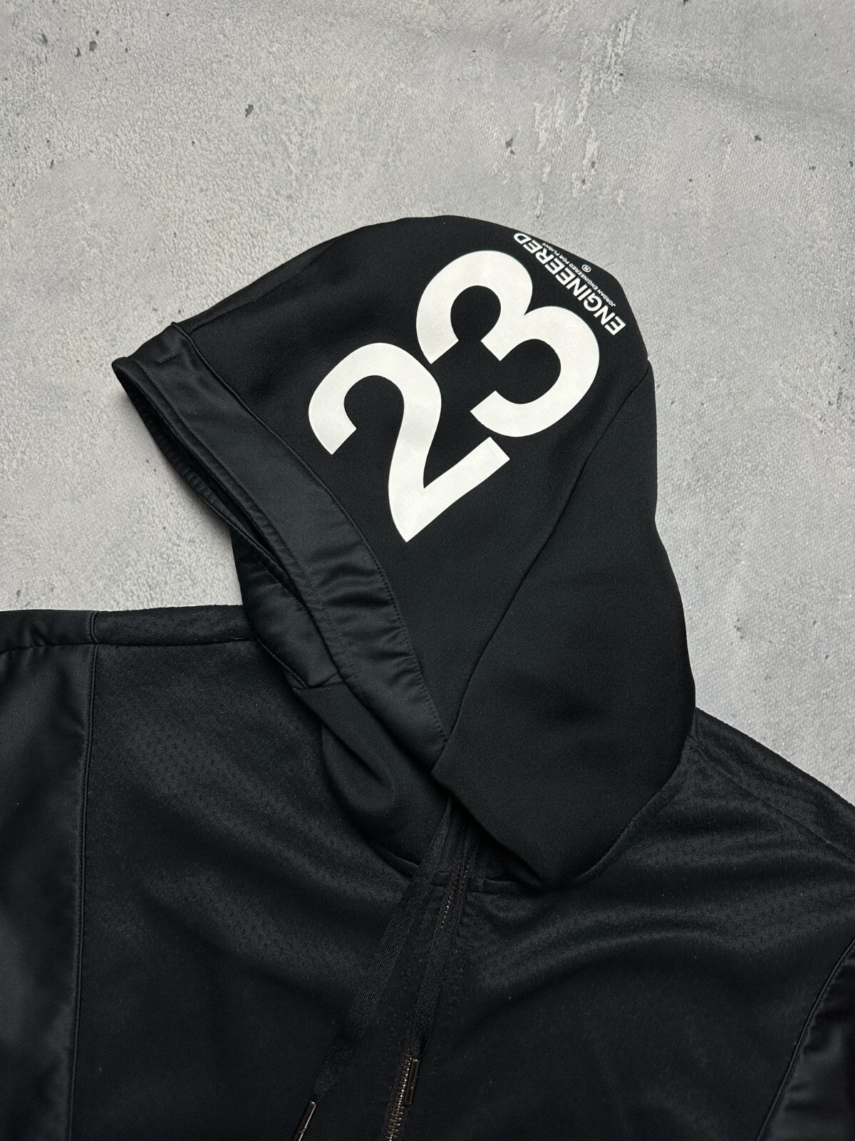 Nike Jordan Jumpman 23E Logo Zip-Up Hoodie NWT y2k Tech Zip