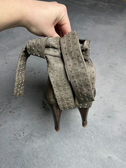 Luis Onofre Heels Leather Boots Rare Italian Item AvantGarde