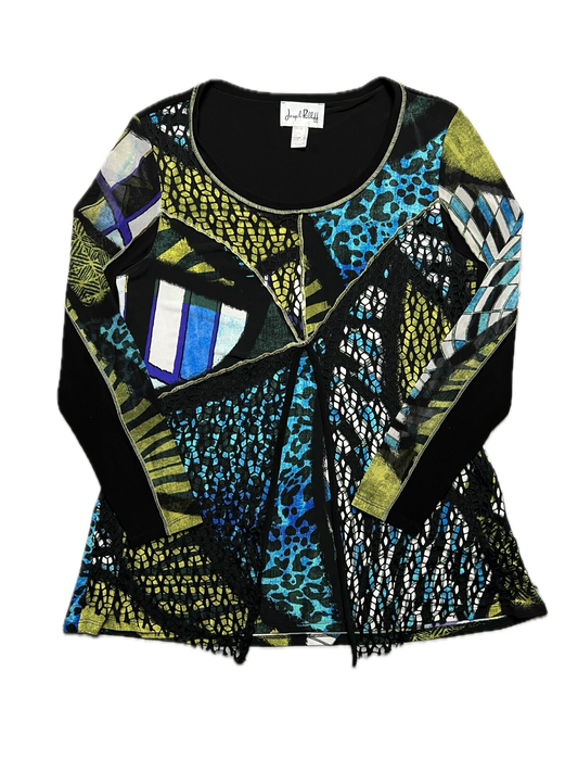Joseph Ribkoff Colour-Blocked Tunic In Multicolour Vintage