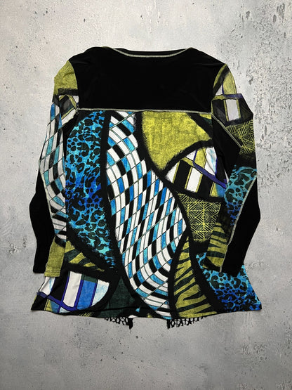 Joseph Ribkoff Colour-Blocked Tunic In Multicolour Vintage