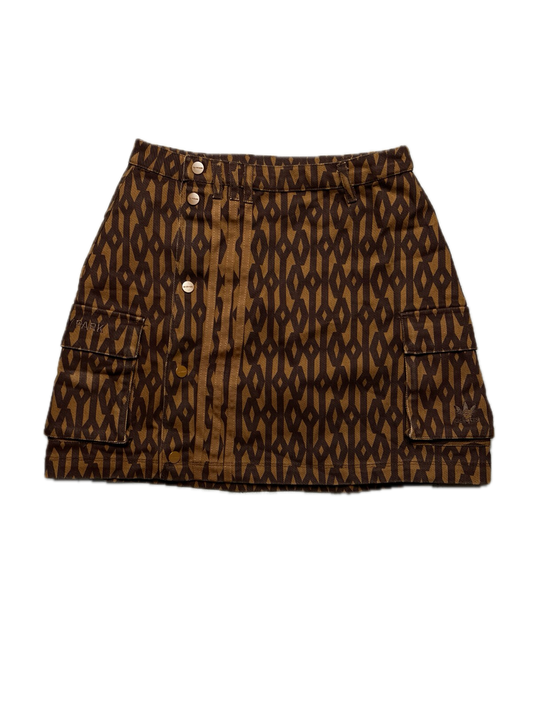 Ivy Park x Adidas Monogram Skirt Wild Brown y2k Rare Item