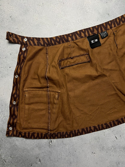 Ivy Park x Adidas Monogram Skirt Wild Brown y2k Rare Item
