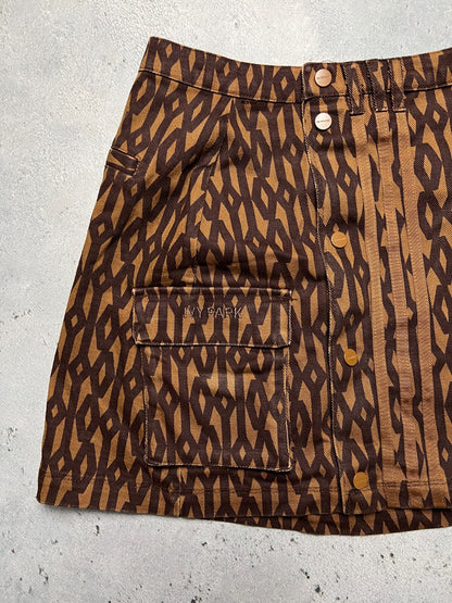 Ivy Park x Adidas Monogram Skirt Wild Brown y2k Rare Item