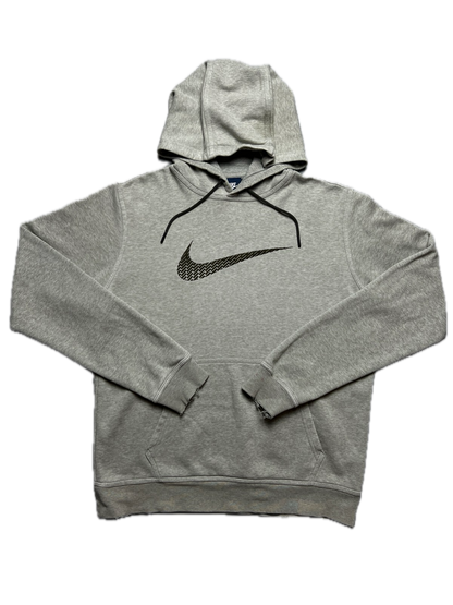 Nike boxy fit vintage hoodie center swoosh logo spellout y2k