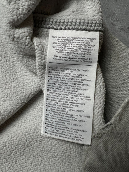 Nike boxy fit vintage hoodie center swoosh logo spellout y2k