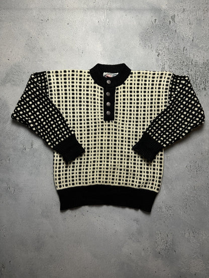 Vintage Telemark 90s Norway Crazy Warm Sweater y2k Rare Wool