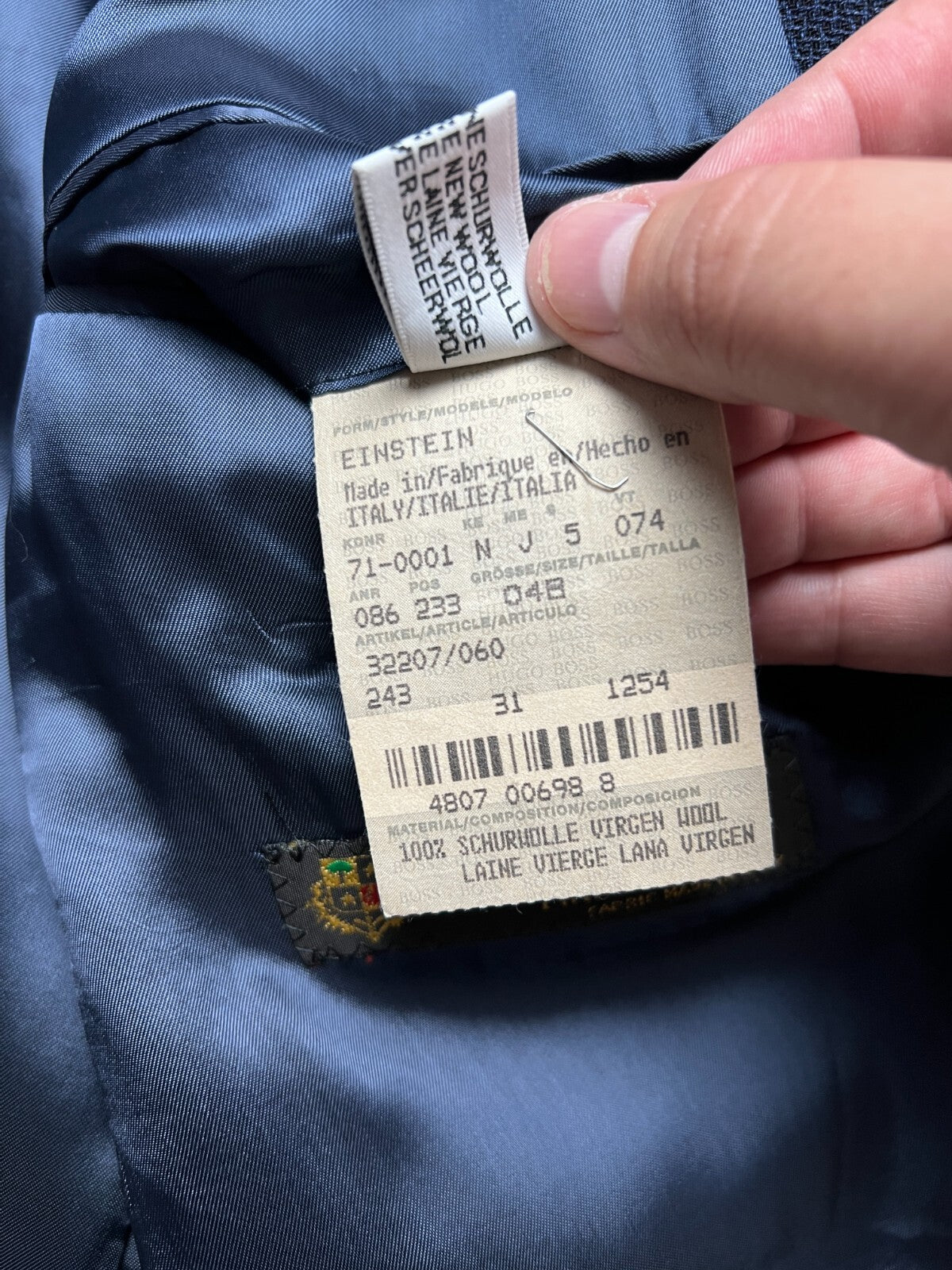 Hugo Boss x Loro Piana vtg Wool Blazer Super Twister 110’s