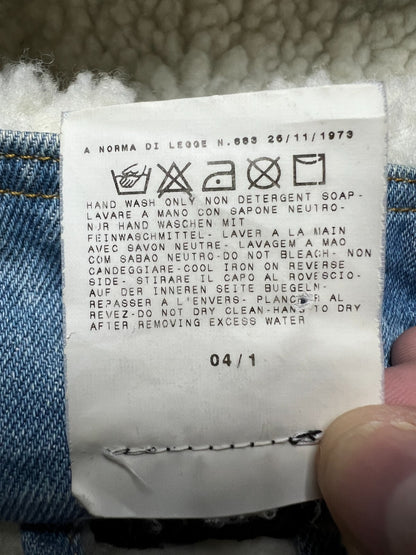 Vintage Dolce & Gabbana Zip-Up Sherpa Archive Denim Jacket