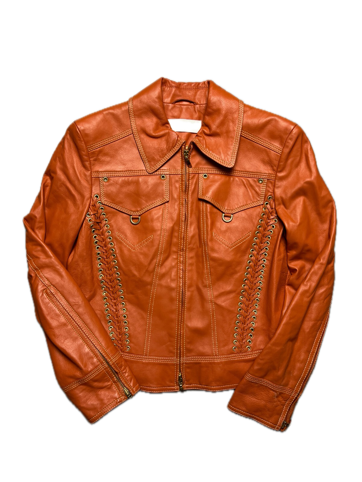 Walter Leder Gruppe Lammnappa Leather Western Biker Jacket