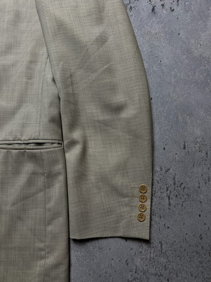 Canali Italy Beige Wool Classic Blazer Jacket
