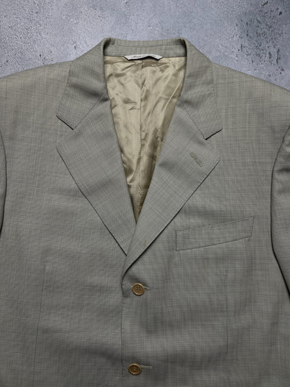 Canali Italy Beige Wool Classic Blazer Jacket
