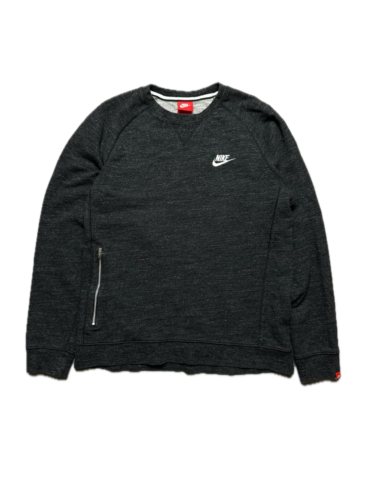 Nike boxy fit vintage crew center swoosh logo spellout y2k