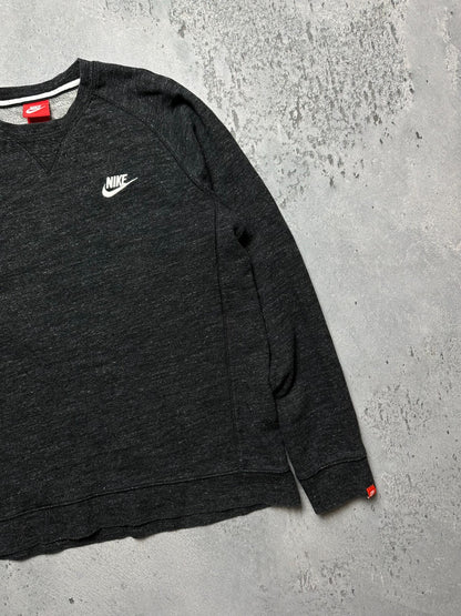 Nike boxy fit vintage crew center swoosh logo spellout y2k