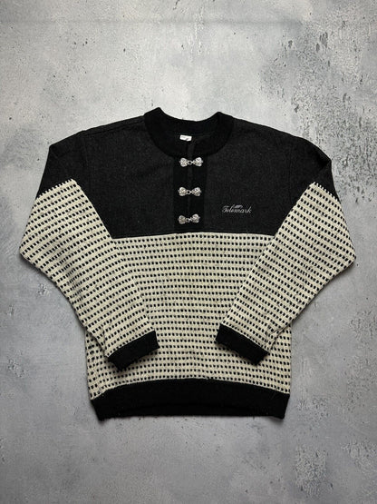 Vintage Telemark 90s Norway Crazy Warm Sweater y2k Rare Wool