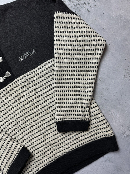 Vintage Telemark 90s Norway Crazy Warm Sweater y2k Rare Wool