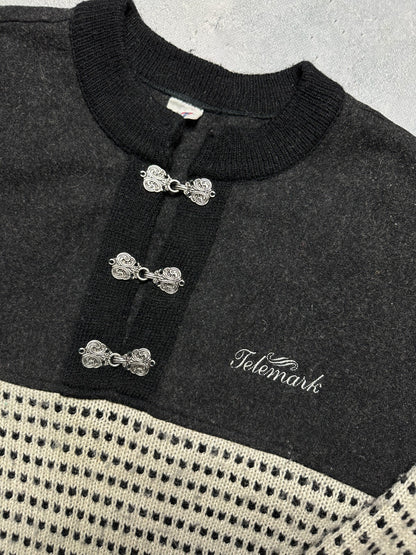 Vintage Telemark 90s Norway Crazy Warm Sweater y2k Rare Wool