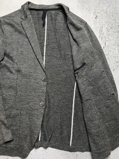 Harris Wharf London Rare Herringbone Linen Cotton Lux Blazer