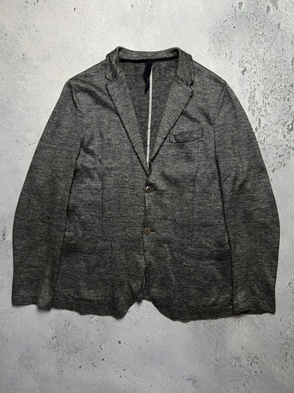 Harris Wharf London Rare Herringbone Linen Cotton Lux Blazer