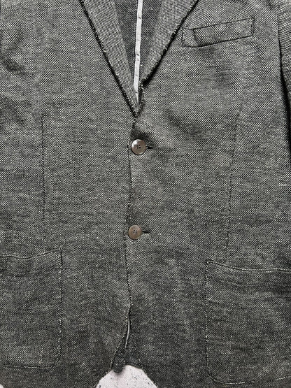 Harris Wharf London Rare Herringbone Linen Cotton Lux Blazer