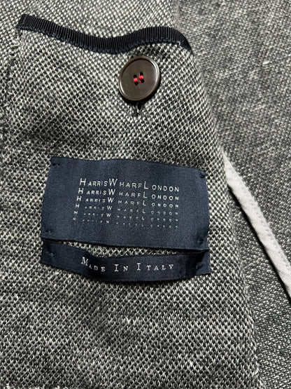 Harris Wharf London Rare Herringbone Linen Cotton Lux Blazer