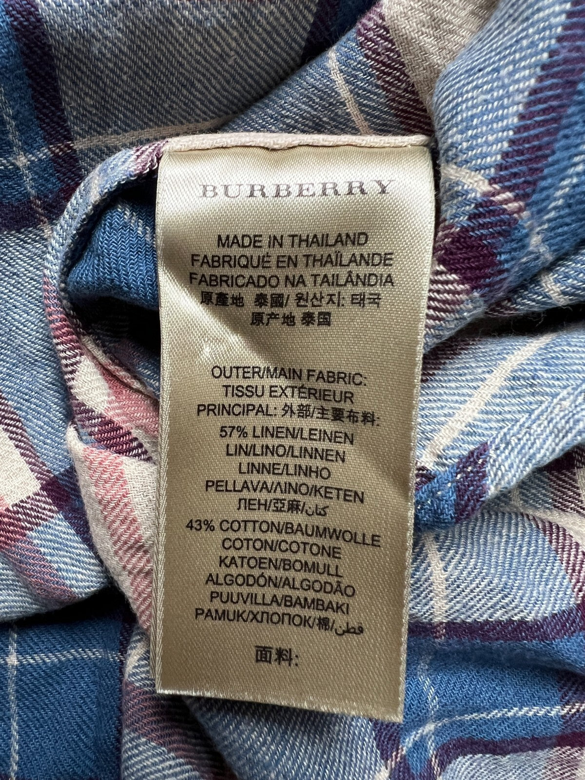 Burberry Brit Nova Check Shirt Blouses Vintage y2k