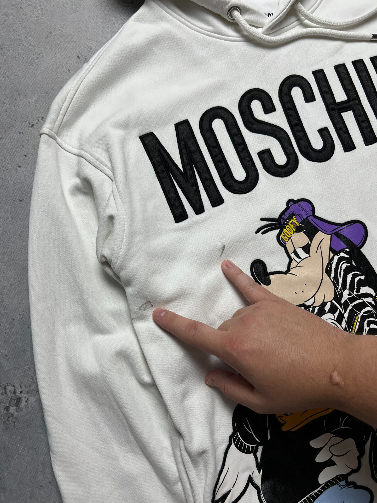 Women’s H&M x Moschino x Disney Long Hooded Dress Rare Lux
