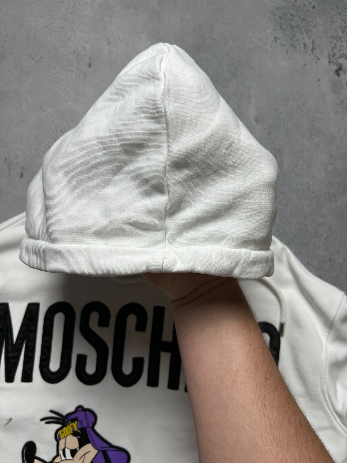 Women’s H&M x Moschino x Disney Long Hooded Dress Rare Lux