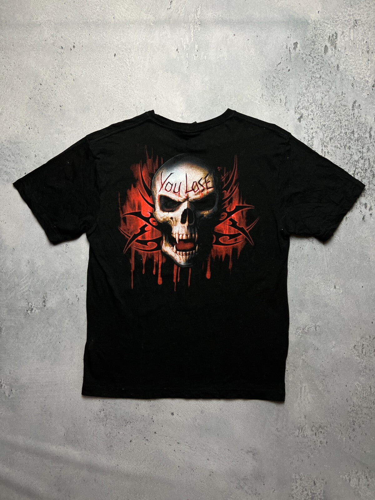 Vintage y2k Spiral Keep Out Religion Tee Game Over You Lose