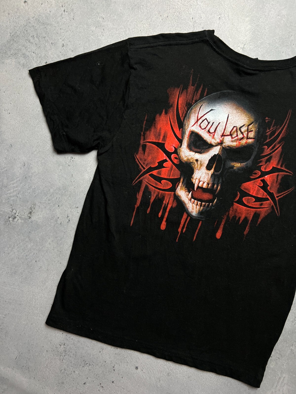 Vintage y2k Spiral Keep Out Religion Tee Game Over You Lose