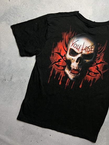 Vintage y2k Spiral Keep Out Religion Tee Game Over You Lose