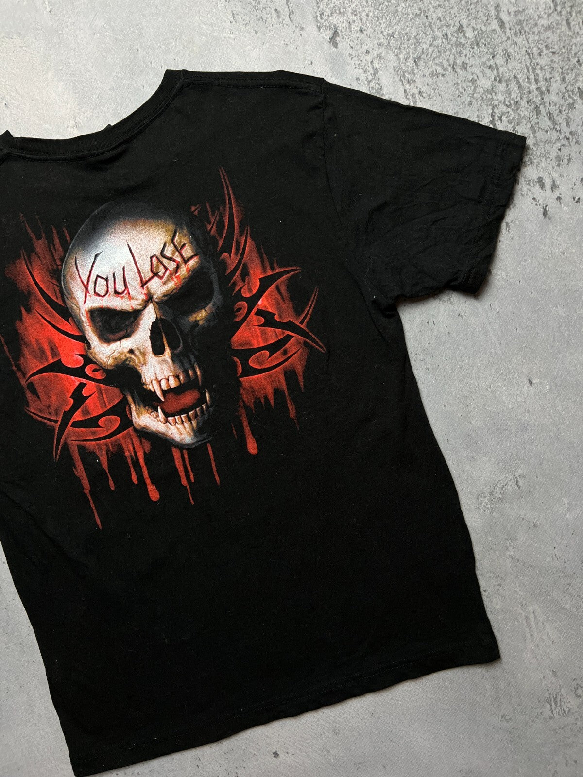 Vintage y2k Spiral Keep Out Religion Tee Game Over You Lose