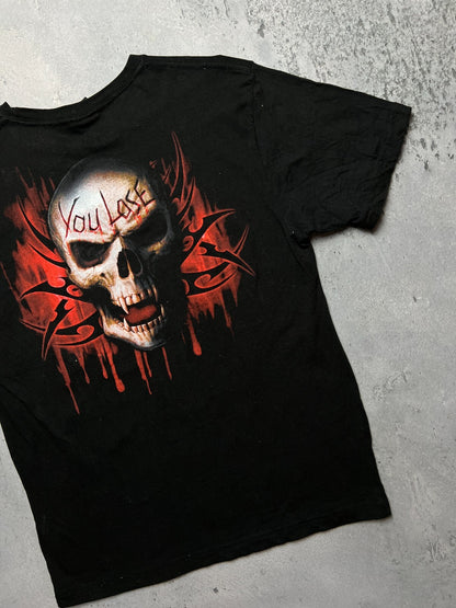 Vintage y2k Spiral Keep Out Religion Tee Game Over You Lose