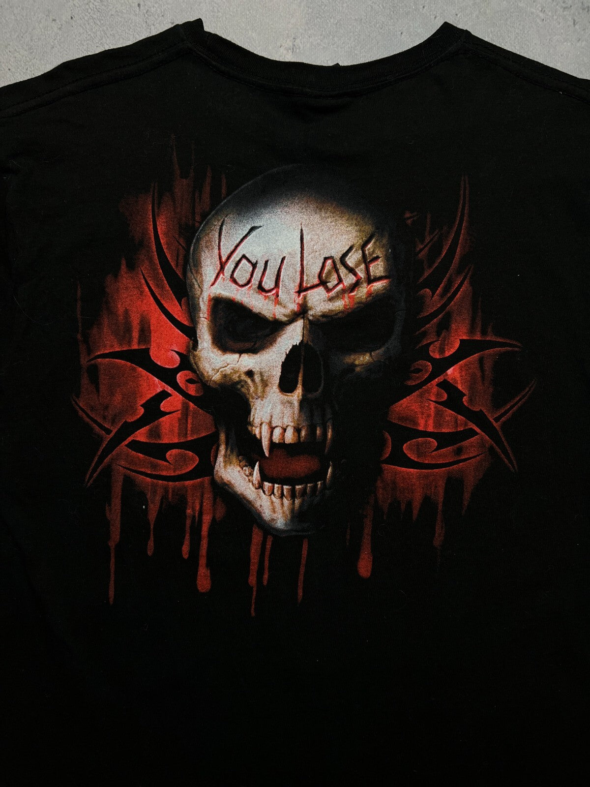Vintage y2k Spiral Keep Out Religion Tee Game Over You Lose